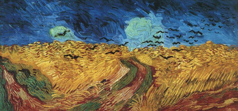 Vincent Van Gogh Wheatfield With Crows oil painting image